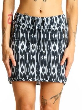 ATHLETICA Reflection Stretch In Skort WSmall Navy/ ikat print moisturize wicking